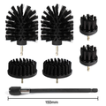 Drill brush 6-pack + 150mm extension rod (HARD)